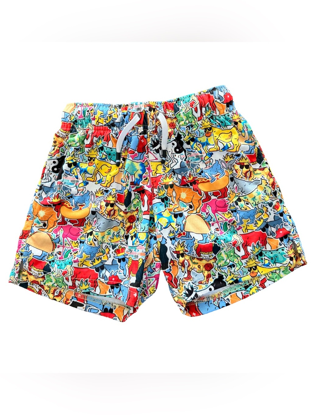 GOAT USA sticker mesh Shorts with Drawstring - youth medium - good used conditon
